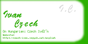 ivan czech business card